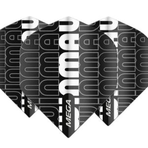 Winmau Mega Standard Winmau Logo - Black & Grey Dart Flights