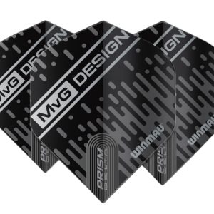 Winmau Prism Delta MvG Design Black & Grey Dart Flights