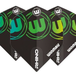 Winmau Rhino Black & Green Dart Flights