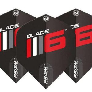 Winmau Prism Delta Blade 6 Standard Black Dart Flights