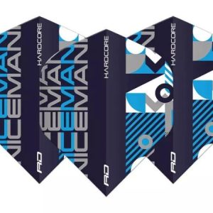 Red Dragon Hardcore Iceman Stack Black & Blue Dart Flights