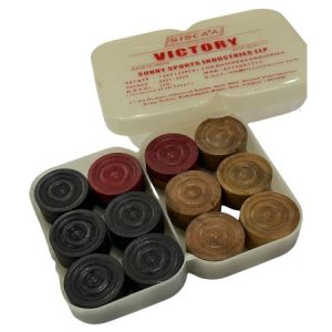 Knight Shot – Siscaa Victory Carrom Coins 8mm - Card Board Box