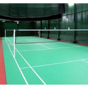 Badminton Post Fix Type | Durable Fixed Net System for Indoor & Outdoor Courts