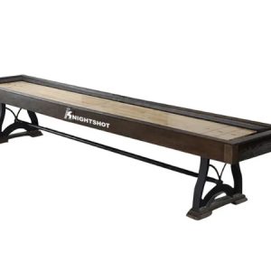 Knight Shot Shuffleboard in Solid Wood Charcoal Finishing 12ft | UAE