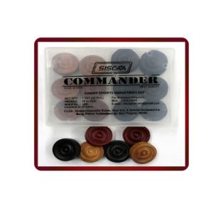 Knight Shot-Siscaa Carrom Commander Coin Set 9mm
