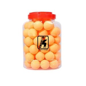 Knight Shot Table Tennis Balls 60pcs Bottle – Orange/White