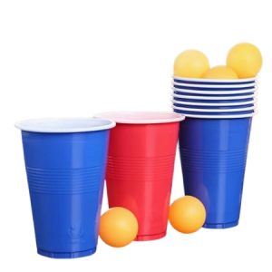 Knight Shot Beer Pong Cups & Balls Set – 12 Cups + 8 Balls | UAE Party Pack