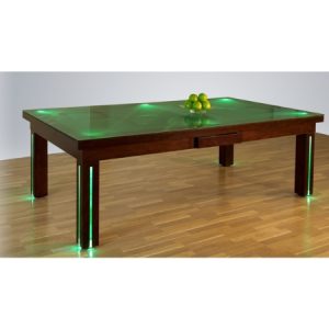 Bilijardai Pronto 2 New York 8ft Home Pool Table | Birch Tone 3 Finish & LED Lights