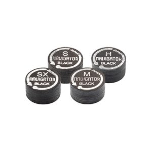 Navigator Black Premium Cue Tip – 14mm Pool Tip | Japan-Made Precision