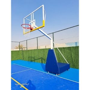 Knight Shot Movable Basketball Post with Safety Padding | Pro Size Hoop System