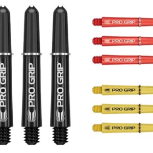 Target Pro Grip Shaft Medium Black/Red/Yellow 3 Sets - 9 Pcs