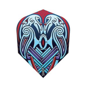 Shot Darts Viking Raven Small Standard Blue Dart Flights