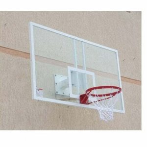Professional Wall-Mounted Basketball Backboard – 8mm Tempered Glass with Spring Ring