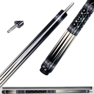 JFlowers Billiard Cue JFS60-07F - Carbon Fiber Shaft & No Wrap