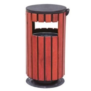 Trash Bin – 38x85cm Outdoor Waste Container for Public & Garden Use | Knight Shot UAE