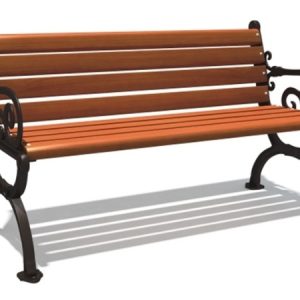 Heavy-Duty Outdoor Bench – 150cm x 50cm x 75cm | Weatherproof Public Seating UAE