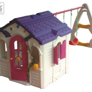 Knight Shot Large Plastic Playground Set with Storage – 328×135×143cm Kids Play Structure