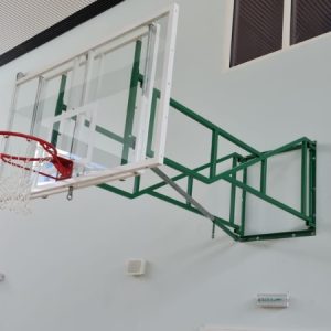 Knight Shot Wall-Mounted Foldable Basketball System | 1800x1050mm Fixed Height Backboard
