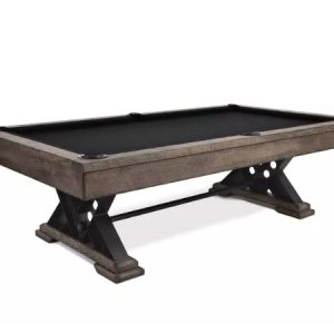 Presidential Vienna Billiard Table | Silvered Oak Finishing | Leather Drop Pockets | 8ft