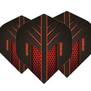 Winmau Rhino Players Black & Orange Dart Flights