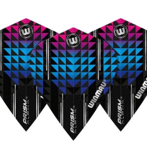 Winmau Prism Alpha Black, Blue & Purple Kite Flight