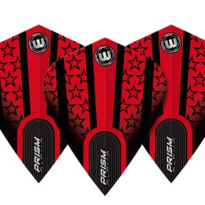 Winmau Prism Alpha Red & Black Stars Kite Flight