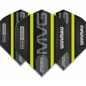 Winmau Prism Alpha MvG 2021 Black & Green Dart Flights